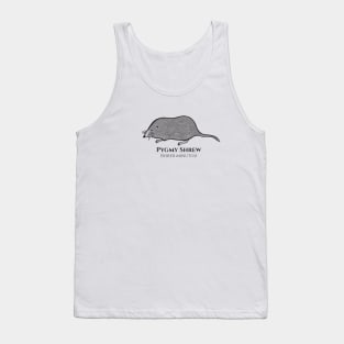 Pygmy Shrew with Common and Latin Names - cute animal design Tank Top